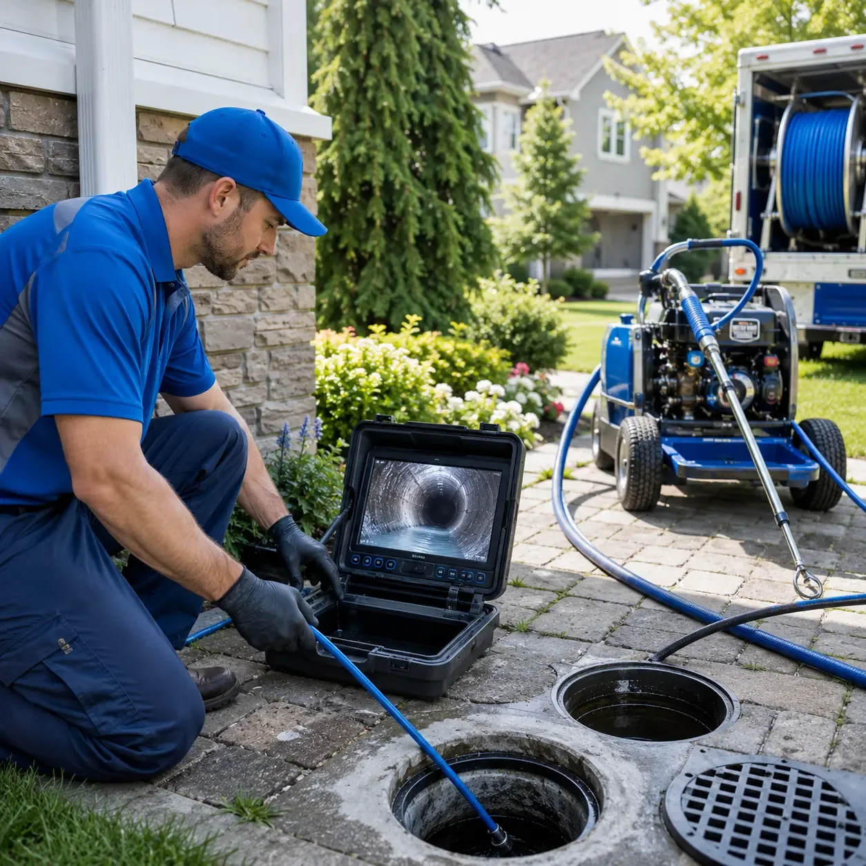 Outdoor drain cleaning professionals serving Savanna, OK
